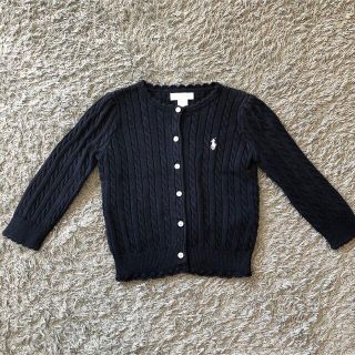 ラルフローレン(Ralph Lauren)の18M ラルフローレン　ケーブル　カーディガン ピンク(カーディガン)