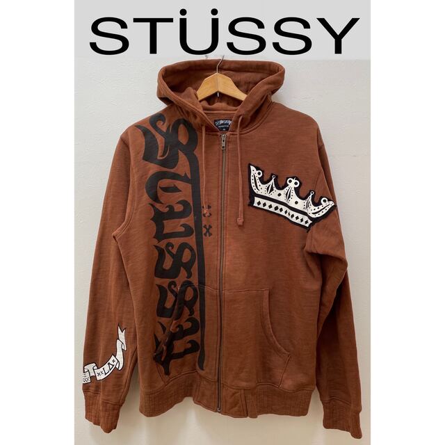 stussyメンズジップアップパーカー