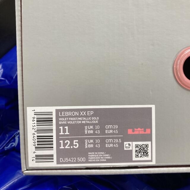 NIKE(ナイキ)の‼️xxkgr様専用‼️NIKE LEBRON XX EP 29cm レブロ メンズの靴/シューズ(スニーカー)の商品写真