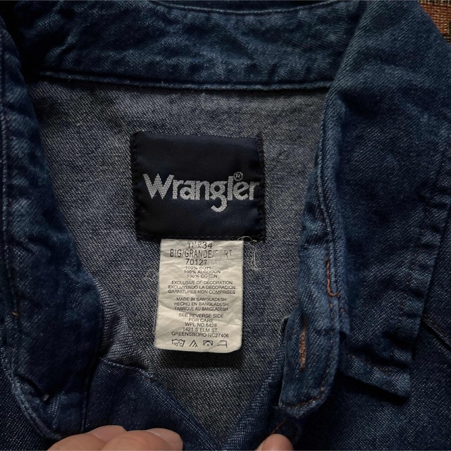 Wrangler(ラングラー)のヴィンテージ　Wrangler　デニムウエスタンシャツ　ビックサイズ メンズのトップス(シャツ)の商品写真