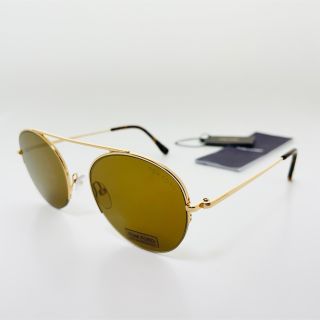 トムフォード(TOM FORD)の【未使用】TOM FORD TF668 54□20 145 ゴールド サングラス(サングラス/メガネ)