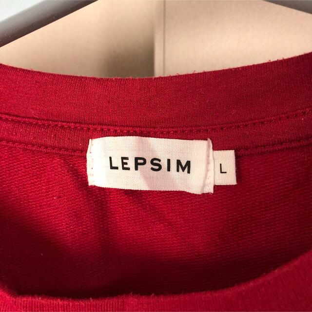 LEPSIM(レプシィム)のトップス　赤　フレア　LEPSIM レディースのトップス(カットソー(長袖/七分))の商品写真