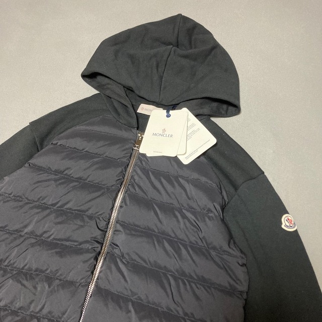 MONCLER - 新品 モンクレール トレーナー ダウン ハーフダウン ジップ 