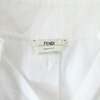 FENDI - 美品 フェンディ マキシ丈 長袖 リネンシャツドレス シャツ
