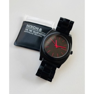 ニクソン(NIXON)の【電池新品の美品】NIXONのTIME TELLER  P ブラック×ピンク②(腕時計)