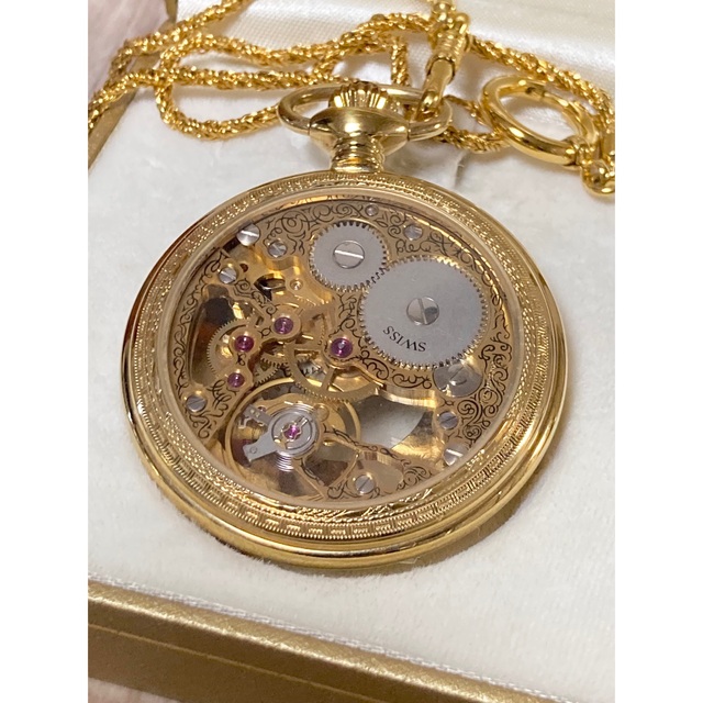 Aroma 手巻き アンティーク調 懐中時計 スケルトン www.goldpeg.com