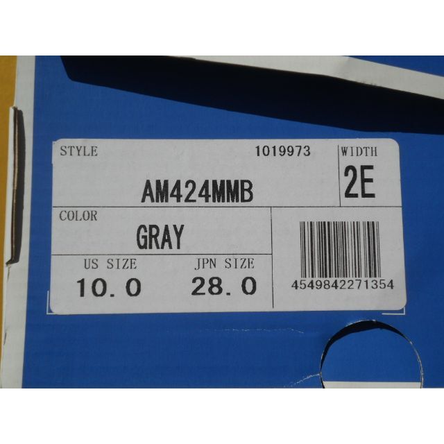 ニューバランス AM424MMB 27,0cm GRAY