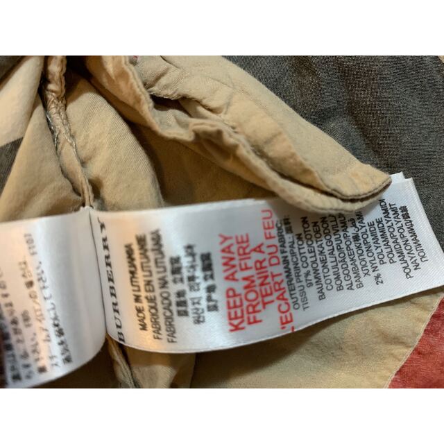 BURBERRY(バーバリー)のバーバリーチルドレン　6y 116 シャツワンピース キッズ/ベビー/マタニティのキッズ服女の子用(90cm~)(ワンピース)の商品写真