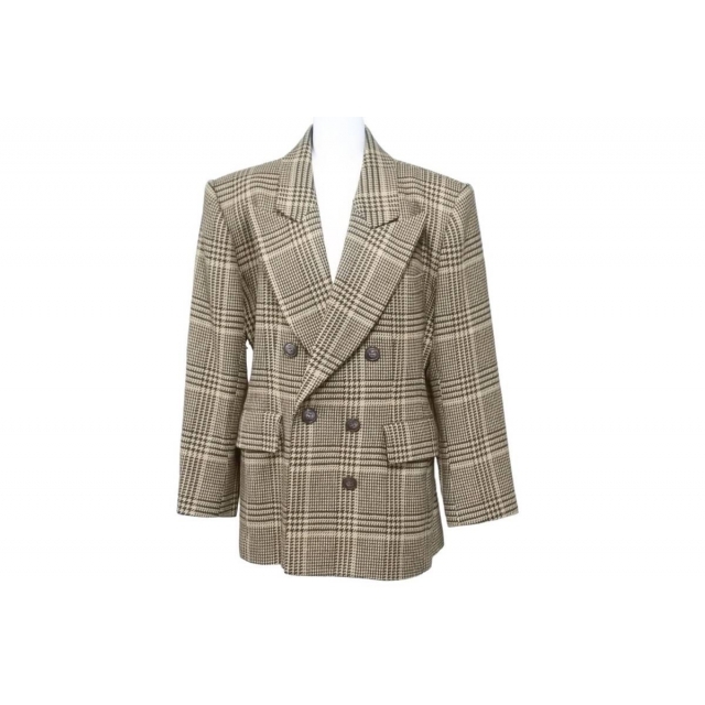 完成品 - Laurent Saint YVES 43597 中古 美品 M サイズ ブラウン 千鳥