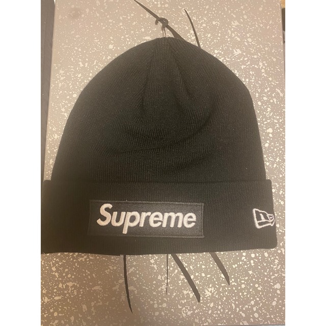 Supreme New Era® Box Logo Beanie Black 黒