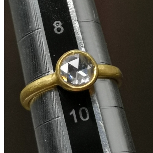 《専用です》K22 大粒⭐0.55ct ローズカットダイヤリング ９号 レディースのアクセサリー(リング(指輪))の商品写真