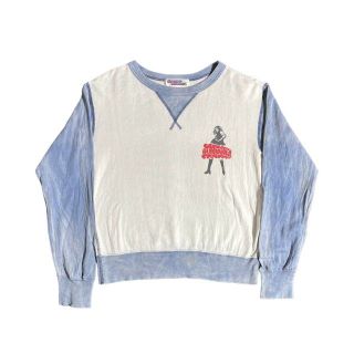 ヒステリックグラマー(HYSTERIC GLAMOUR)の90's HYSTERIC GLAMOUR 切り替え ワッフル カットソー 首V(Tシャツ(長袖/七分))