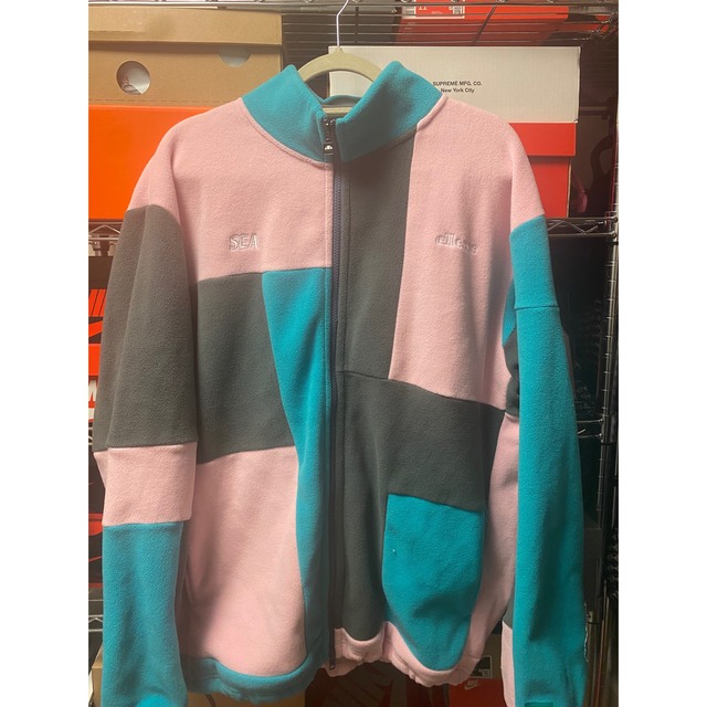 ブルゾンwind and sea セットアップ　フリース　ellesse supreme