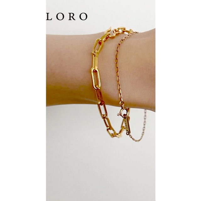 LORO/E chain bracelet gold ブレスレット ゴールドの通販 by mtyn｜ラクマ