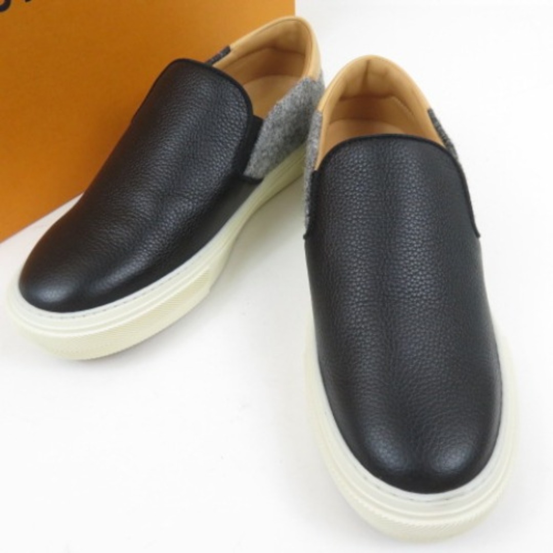 格安即決 VUITTON LOUIS - メンズ【中古】 ブラック レザー/ツイード