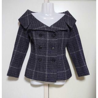 ディオール(Christian Dior) チェック テーラードジャケット ...