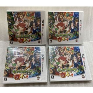 ニンテンドー3DS(ニンテンドー3DS)の●3DS●ひっぱりハンティングRPG●モンスターストライク 4点セット●新品●(携帯用ゲームソフト)