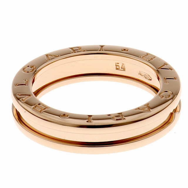 BVLGARI(ブルガリ)の(新品仕上げ済)ブルガリ BVLGARI ビーゼロワン リング 335995 #54 1バンド K18 PG 保証書 8972 レディースのアクセサリー(リング(指輪))の商品写真