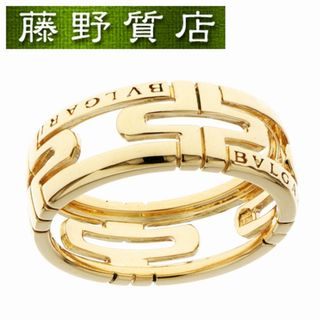 ブルガリ(BVLGARI)の（美品）ブルガリ BVLGARI パレンテシ リング 指輪 #57 約16号 K18 YG イエローゴールド 保証書 341910 AN853951  9067(リング(指輪))