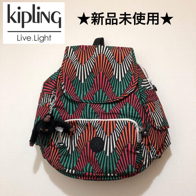 ★新品・タグ付き★キプリング　kipling　リュック　バックパック　レッドレディース