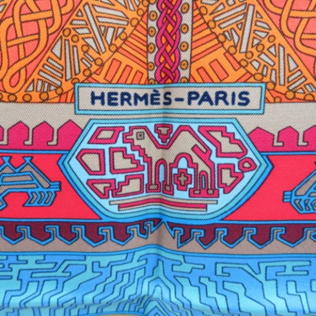 未使用品 HERMES エルメス カレ90　空飛ぶ絨毯に乗って　SUR UN TAPIS VOLANT スカーフ シルク マルチカラー  レディース【中古】