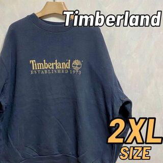 Timberland - 【ロゴ刺繍】timberland ティンバーランド スウェット トレーナー 古着