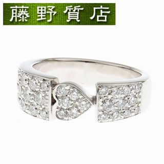 ピアジェ(PIAGET)の(美品）ピアジェ PIAGET ジュリエット ハート ダイヤ リング 指輪 #53 約12号 K18 WG × ダイヤモンド 8665(リング(指輪))