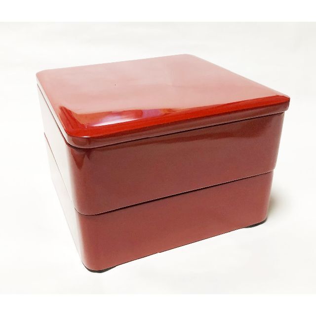 重箱 おせち 二段重 木製漆塗 朱 6.5寸 19.5cm 漆器 アウトレット② 重箱 おせち 二段重 木製漆塗 朱 6.5寸 19.5cm 漆器 アウトレット②
