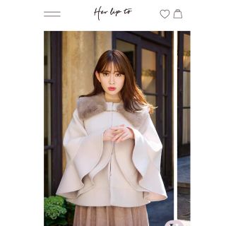 Her lip to - Convertible Faux Fur Tippet Coatの通販 by mayu