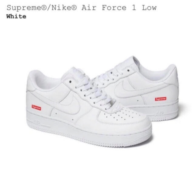 スニーカー27.0 Supreme × Nike Air Force 1 Low