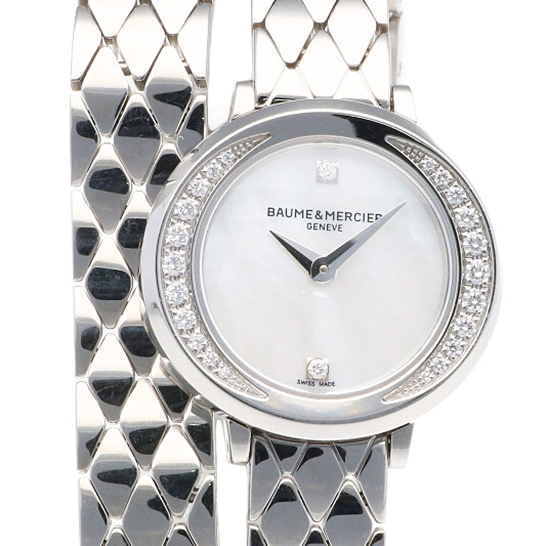 ボーム＆メルシェ Baume & Mercier プロメス 10289 腕時計 ダイヤモンド マザーオブパール ステンレススチール  中古