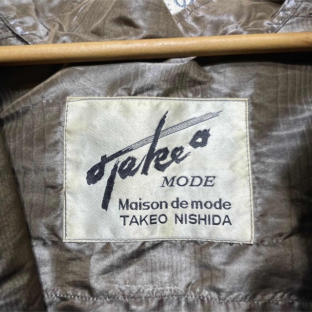 TAKEO NISHIDA(タケオニシダ)のTAKEO NISHIDA タケオニシダ ナイロンロングコート size F レディースのジャケット/アウター(ロングコート)の商品写真