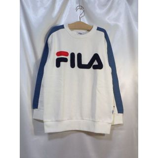 フィラ(FILA)の＜№4205＞(150cm)☆FILA(フィラ)☆裏起毛トレーナー・白(Tシャツ/カットソー)