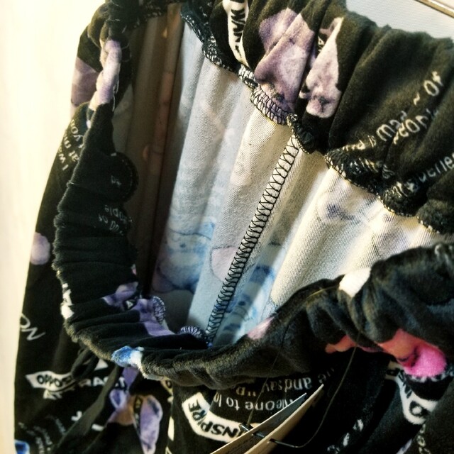 新品 くまさん 地雷 原宿 包帯 黒 地雷系 クマ くま柄 パンツ