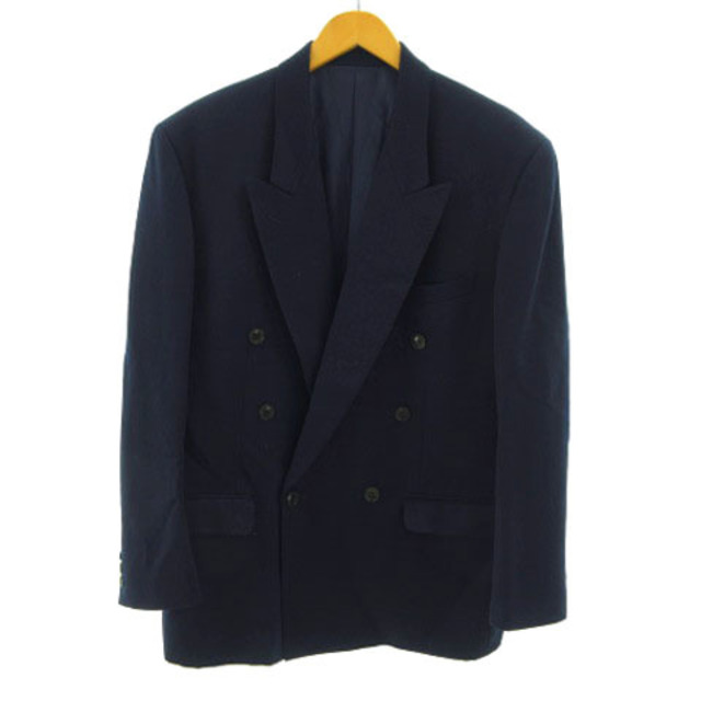ケンゾー スーツ ビンテージ ジャケット ダブル パンツ ウール 紺 3 1