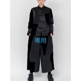 コムデギャルソン(COMME des GARCONS)のブラック コムデギャルソン パッチワークワイドパンツ(カジュアルパンツ)