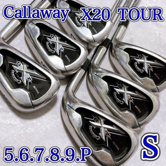 【名器】状態良好　callaway x20 TOUR 6S 6本　S 右　男性用