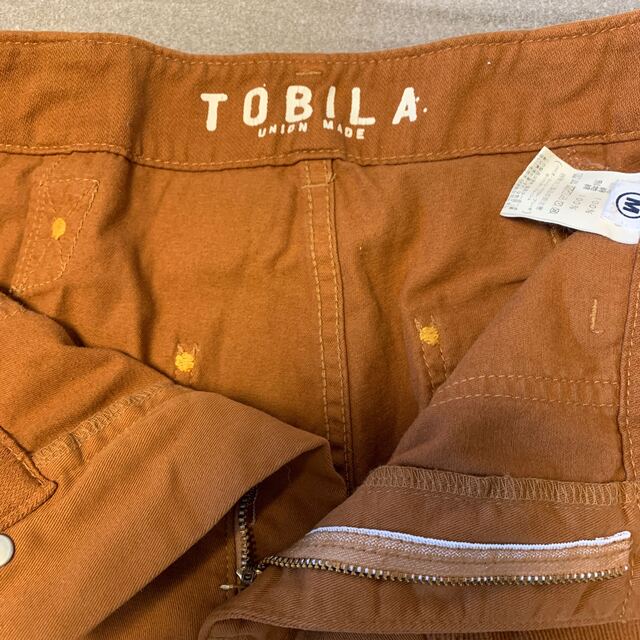 TOBILA (トビラ) ピーチツイルパッチワークベイカーパンツ 【USED風】 レディースのパンツ(カジュアルパンツ)の商品写真