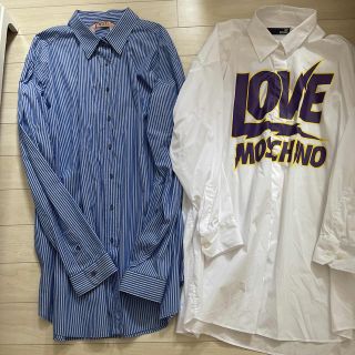 ヌメロヴェントゥーノ(N°21)のヌメロ21＆MOSCHINO☆ビックシャツワンピセット(シャツ/ブラウス(長袖/七分))