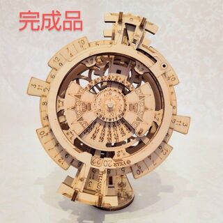中古　完成品　Robotime ３D木製パズル　万年カレンダー(カレンダー/スケジュール)