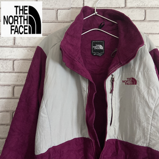 ザノースフェイス(THE NORTH FACE)のノースフェイス POLARTEC フリース ワインレッド＆グレー レディースL(その他)