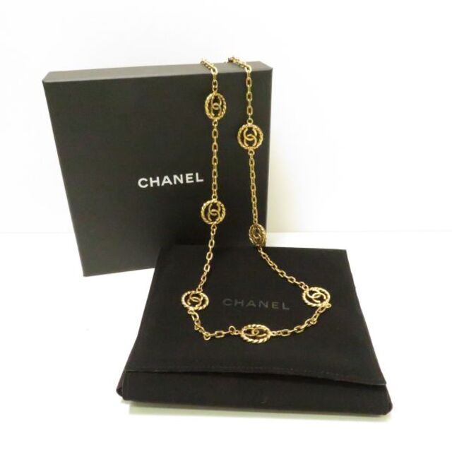 25,270円CHANEL シャネル ベルト ゴールド系 ココマーク チェーン AM3582W