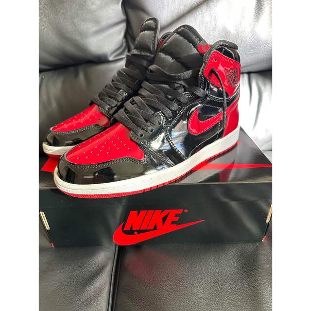 nike air jordan1 patent bred パテントブレッド