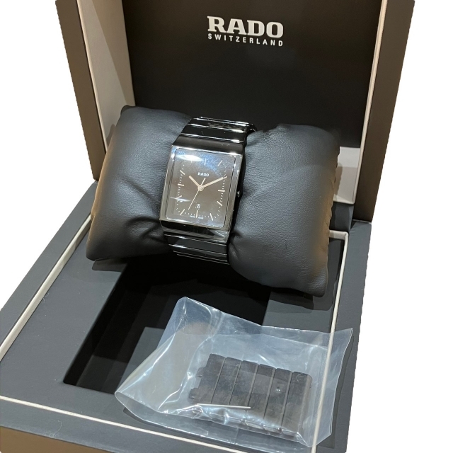 RADO - 未使用　稼働品　ラドー セラミカ デイト 01.212.0700.3.017 クォーツ ボーイズ　ブラック系