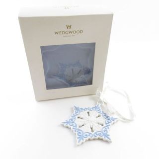 ウェッジウッド(WEDGWOOD)のウェッジウッドスノーフレーク オーナメント クリスマス SY4434C(その他)