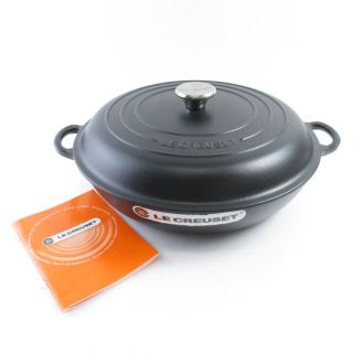 ルクルーゼ(LE CREUSET)のルクルーゼ ビュッフェキャセロール 両手鍋 マットブラック SC5613B1(鍋/フライパン)