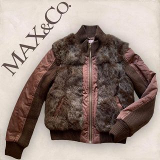 マックスアンドコー(Max & Co.)の【美品】MAX&Co マックスアンドコー リアルファーブルゾン　希少☆(ブルゾン)