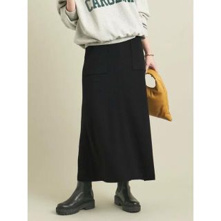BEAUTY&YOUTH UNITED ARROWS - BY コットンカシミヤ パッチポケットニットスカート -ウォッシャブル-
