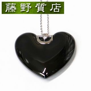 ダミアーニ(Damiani)の（美品）ダミアーニ DAMIANI Dアイコン ペンダント ネックレス ハート K18 WG ダイヤ 黒セラミック 8649(ネックレス)