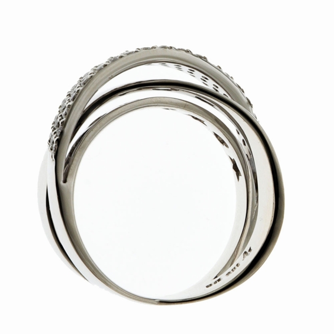 PonteVecchio(ポンテヴェキオ)の（新品仕上げ済）ポンテヴェキオ Ponte Vecchio ダイヤ リング 指輪 約13号 K18 WG × ダイヤモンド 0.56ct パヴェ 9091 レディースのアクセサリー(リング(指輪))の商品写真